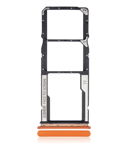 [107082114125] Tiroir Double SIM compatible XIAOMI Redmi 9C - 9A - Orange