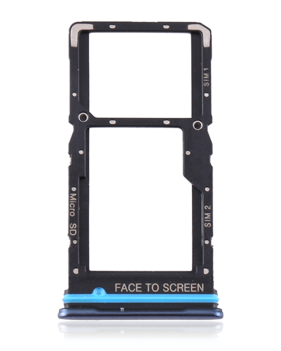 Tiroir Double SIM pour XIAOMI Mi 10T Lite 5G - Mi Note 9 Pro 5G - Bleu