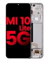 Bloc écran OLED avec châssis pour XIAOMI Mi 10 Lite 5G - Aftermarket Plus - Dream White