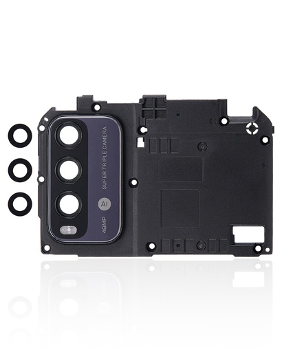 Lentille caméra arrière avec support -  cadre pour  XIAOMI Redmi Note 9 4G -  Gris