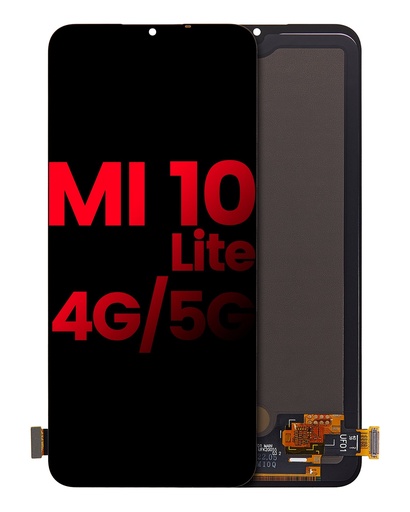 Bloc écran LCD sans châssis pour XIAOMI Mi 10 Lite 4G - Mi 10 Lite 5G - Aftermarket Plus - Toutes couleurs