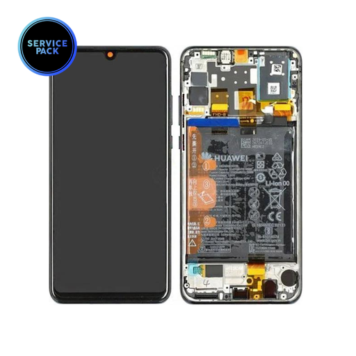 [02352PJM] Bloc écran LCD avec batterie pour HUAWEI P30 Lite 2020 - SERVICE PACK - Noir