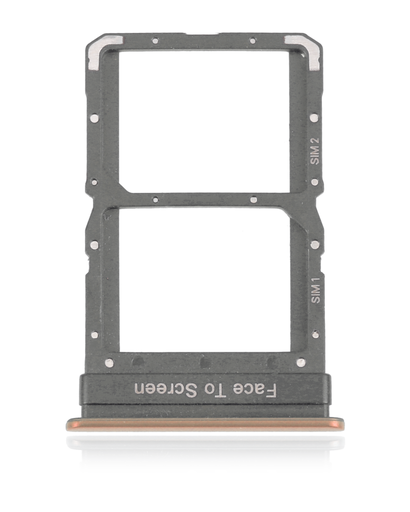[107082114722] Tiroir SIM double compatible Xiaomi Mi 10 5G - Mi 10 Pro - Or Pêche