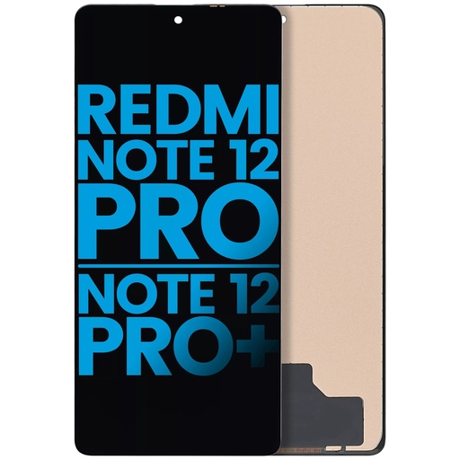 Bloc écran LCD sans châssis compatible Xiaomi Redmi Note 12 Pro - Redmi Note 12 Pro Plus - Poco X5 Pro - Aftermarket Incell - Toutes couleurs