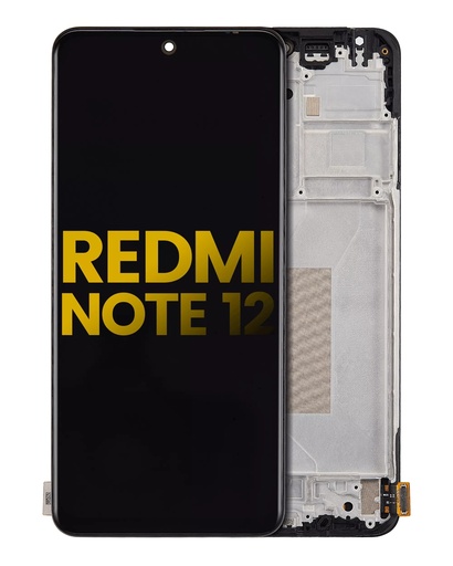 [107082139302] Bloc écran OLED avec châssis compatible Xiaomi Redmi Note 12 - Poco X5 - Reconditionné - Toutes couleurs