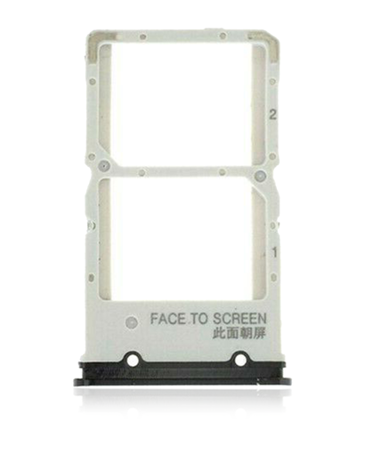 Tiroir Double SIM pour XIAOMI Mi 9T - 9T Pro - K20 - K20 Pro - Noir Carbone