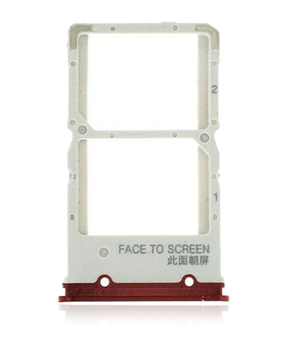 Tiroir Double SIM pour XIAOMI Mi 9T - 9T Pro - K20 - K20 Pro - Rouge Flamme