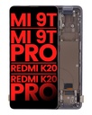 Bloc écran OLED avec châssis pour XIAOMI Mi 9T - 9T Pro - Redmi K20 - Redmi K20 Pro - Aftermarket Plus - Noir Carbone