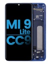 Bloc écran LCD avec châssis compatible Xiaomi Mi 9 Lite - CC9 - Aftermarket Incell - Bleu Aurora