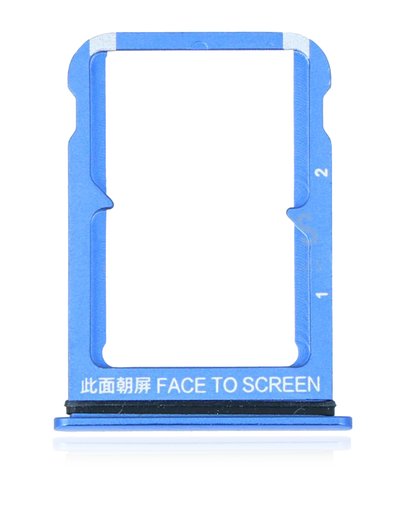 [107082119120] Tiroir SIM double compatible Xiaomi Mi 9 SE - Bleu