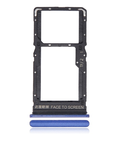Tiroir Double SIM pour XIAOMI Redmi Note 10 5G - Bleu nuit
