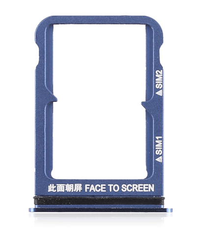 [107082068820] Tiroir Double SIM compatible XIAOMI Mi 8 - Bleu