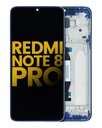 Bloc écran LCD  avec châssis pour  XIAOMI Redmi Note 8 Pro - Reconditionné - Bleu