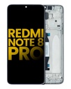 Bloc écran LCD  avec châssis pour XIAOMI Redmi Note 8 Pro - Reconditionné - Blanc