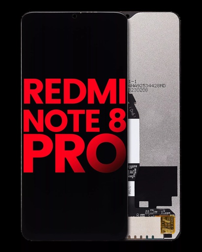 Bloc écran LCD sans châssis pour XIAOMI Redmi Note 8 Pro - Aftermarket Plus - Noir