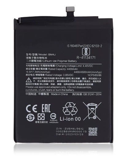Batterie de remplacement pour XIAOMI Redmi Note 8 Pro - BM4J