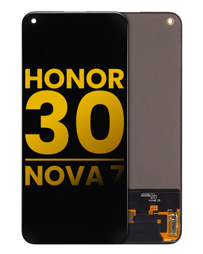 [107082137201] Bloc écran OLED sans châssis compatible Honor 30 - Huawei Nova 7 - Reconditionné - Toutes  couleurs