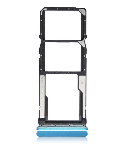 [107082115230] Tiroir SIM double compatible Xiaomi  Redmi Note 9S - Note 9 Pro 4G - Bleu aurore