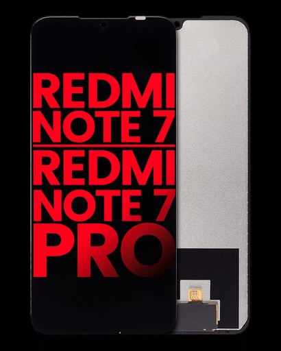 Bloc écran LCD sans châssis pour XIAOMI Redmi Note 7 -  7 Pro - Aftermarket Plus - Noir