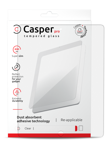 [107082053180] Verre trempé Clair compatible iPad 2 - iPad 3 - Ipad 4 Apple - Casper Pro