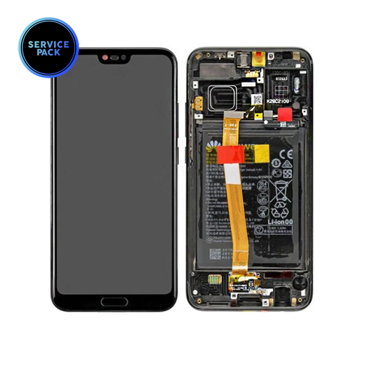 [02351XBM] Bloc écran LCD pour HONOR 10 - SERVICE PACK - Noir
