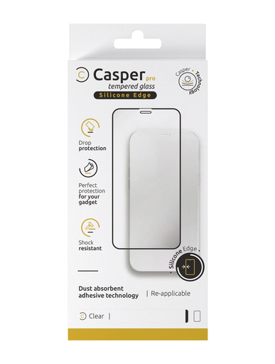 Verre trempé Clair pour iPhone 13 Mini - Casper Pro Silicone