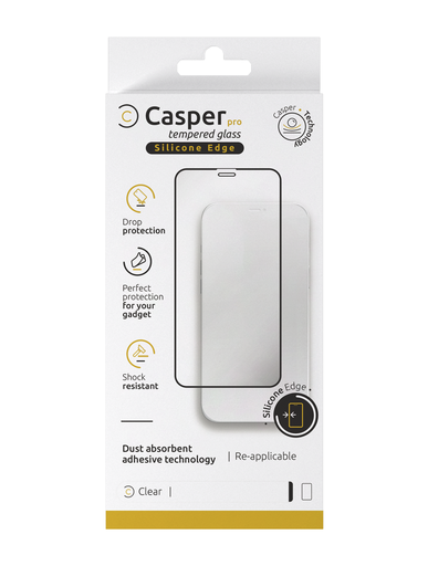 [107082111657] Verre trempé clair compatible iPhone XR et iPhone 11 - Casper Pro Silicone