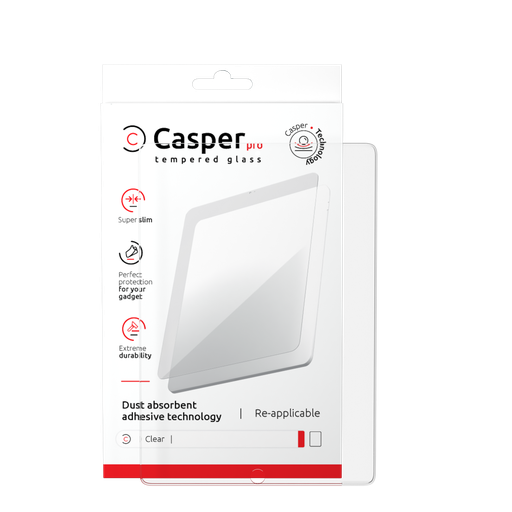 [107082134620] Verre trempé Clair compatible iPad 10 2022 Apple - Casper Pro