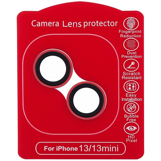 Protection lentille pour iPhone 13 - 13 Mini Plus - Casper - Rouge