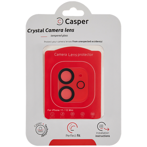 Verre trempé de caméra pour iPhone 11 - 12 Mini - Casper