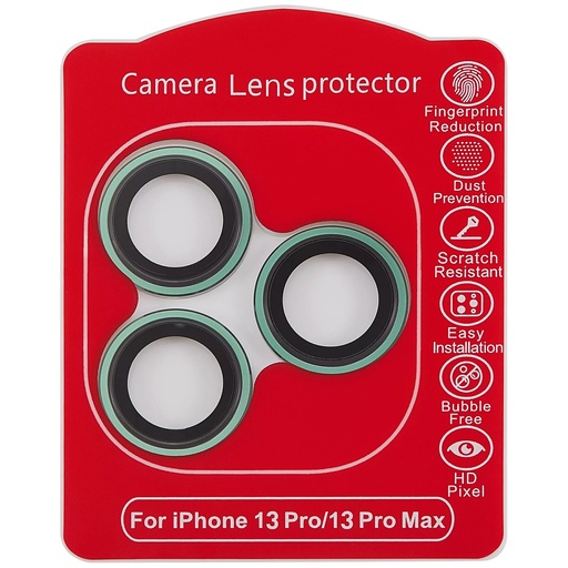 [107085002154] Protection lentille pour iPhone 13 - 13 Pro Max - Apple - Casper - Vert Apline