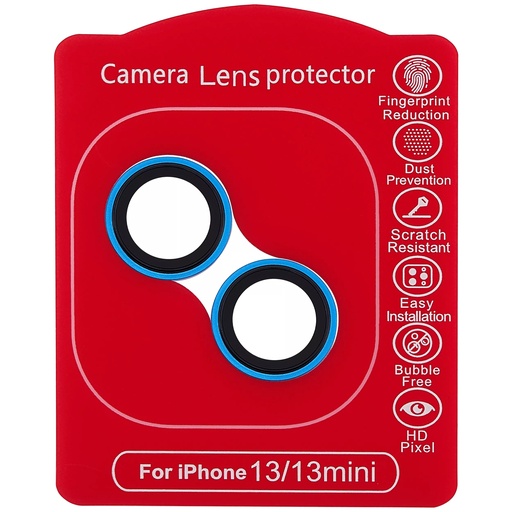 Protection lentille pour iPhone 13 - 13 Mini - Casper - Bleu