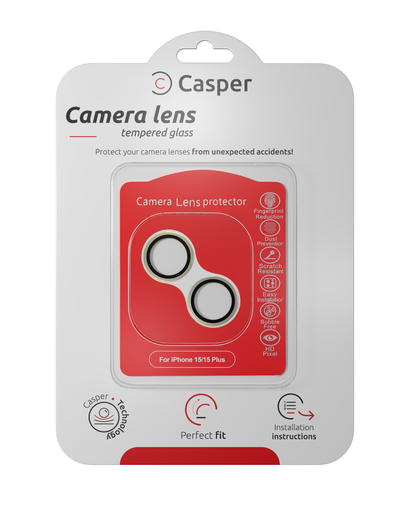 Protection lentille pour iPhone 15 - 15 Plus - Casper - Vert