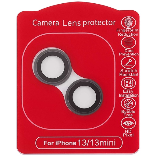 Protection lentille pour iPhone 13 - 13 Mini - Casper - Noir