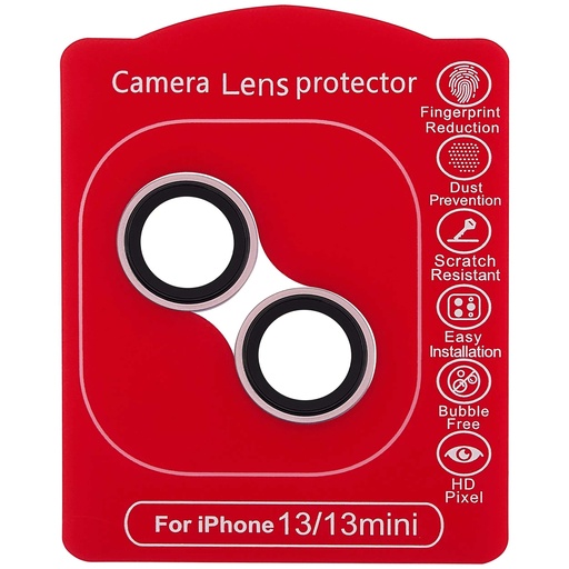 Protection lentille pour iPhone 13 - 13 Mini - Casper - Rose