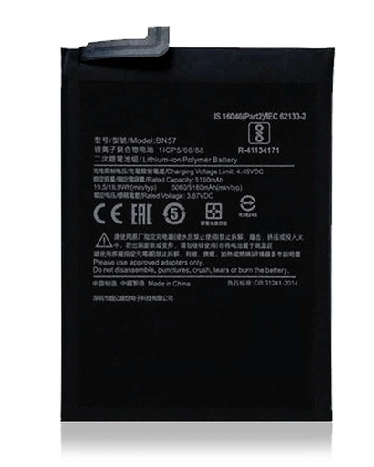 Batterie Fast Charging pour  XIAOMI Poco X3 et Poco X3 Pro - BN57