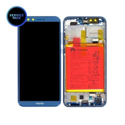 [02351SNQ] Bloc écran LCD pour HONOR 9 Lite - SERVICE PACK - Bleu