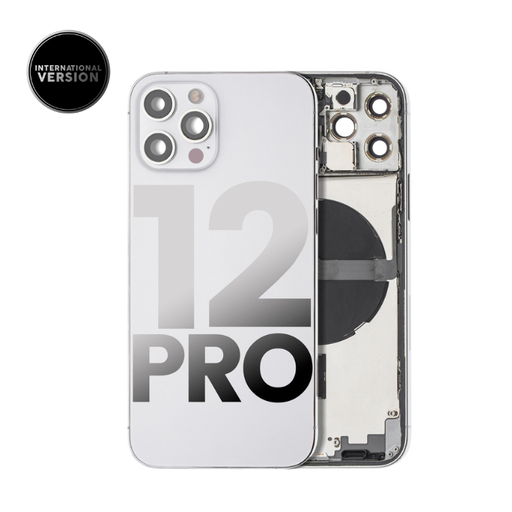 Chassis avec nappe pour iPhone 12 Pro - Grade A - avec logo - Version Internationale - Argent - original occasion