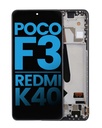 Bloc écran LCD avec châssis pour XIAOMI Poco F3 - Redmi K40 - Aftermarket - Incell - Night Black -