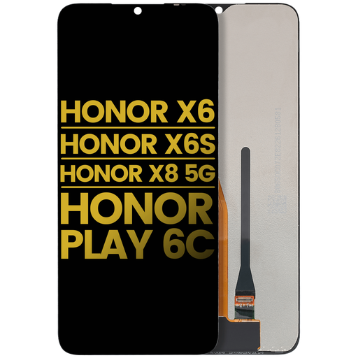 Bloc écran LCD sans châssis pour HONOR X6 - X6S - X8 5G - Play 6C - Reconditionné - Toutes couleurs