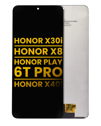 Bloc écran LCD sans châssis pour Honor X30i - Honor X8 - Honor Play 6T Pro - Honor X40i - Reconditionné - Toutes couleurs