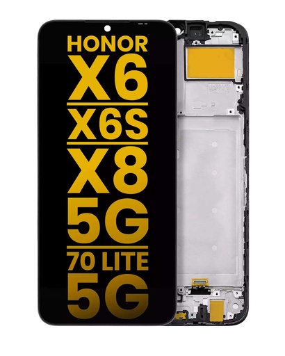 Bloc écran LCD avec châssis pour Honor X6 - X6S - X8 5G - 70 Lite 5G - Reconditionné - Toutes couleurs