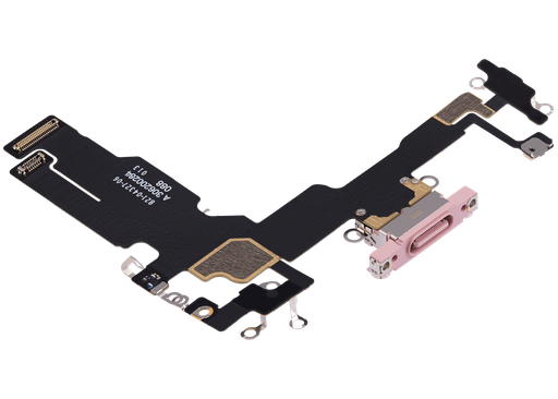 Connecteur de charge avec nappe pour iPhone 15 - Premium - Rose