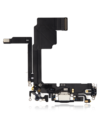 Connecteur de charge avec nappe pour iPhone 15 Pro - Premium - Noir Titane
