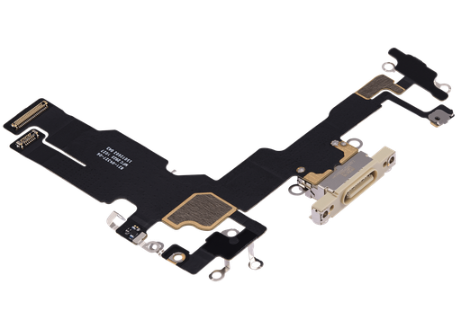 Connecteur de charge avec nappe pour iPhone 15 - Premium - Jaune