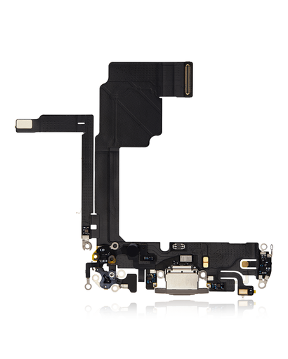 Connecteur de charge avec nappe pour iPhone 15 Pro - Premium - Titane Naturel