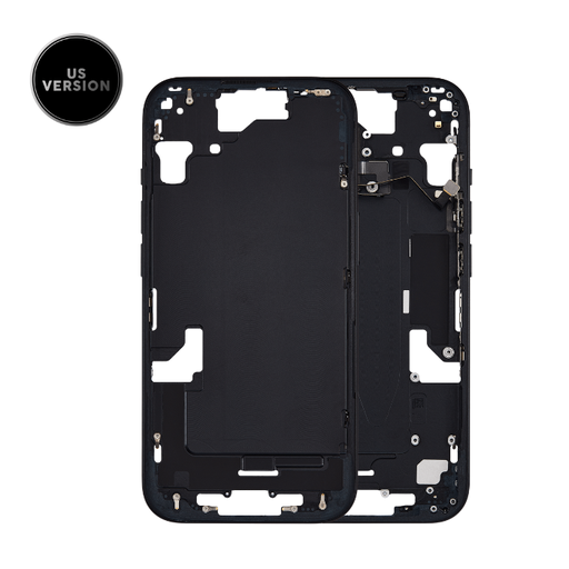 Châssis intermédiaire avec boutons Power et Volume original pour iPhone 15 - Version US - Grade A - Noir - original occasion