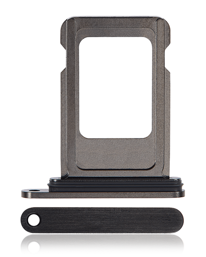 Tiroir SIM pour iPhone 15 Pro - 15 Pro Max - Noir Titane