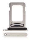 Tiroir Double SIM pour iPhone 15 Pro - 15 Pro Max - Blanc Titane