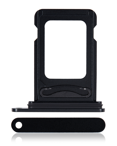Tiroir Double SIM pour iPhone 15 - 15 Plus - Noir